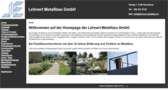 Desktop Screenshot of lehnert-metallbau.ch